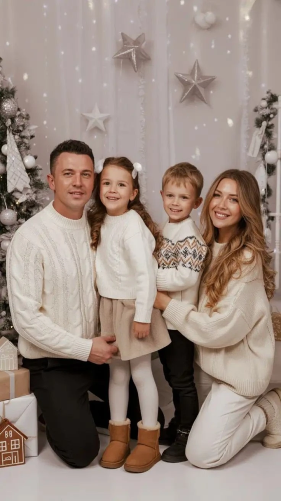 Coordinated Cream and Neutral Knits