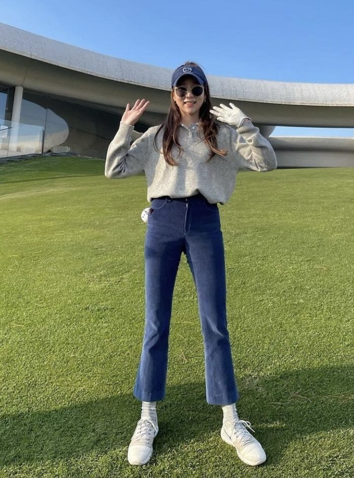 Cozy Knit Sweater with Classic Denim