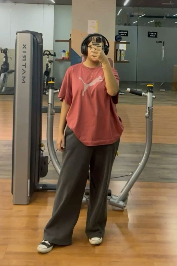 Oversized Tee with Wide-Leg Pants