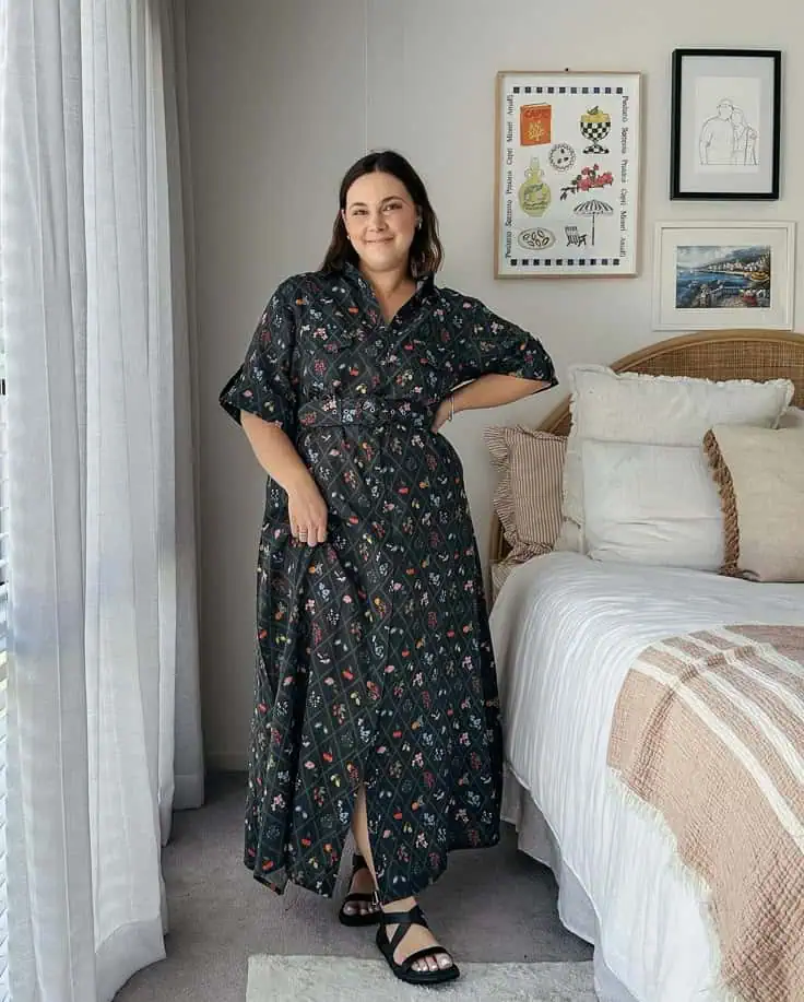 Floral Maxi Dress with Flair