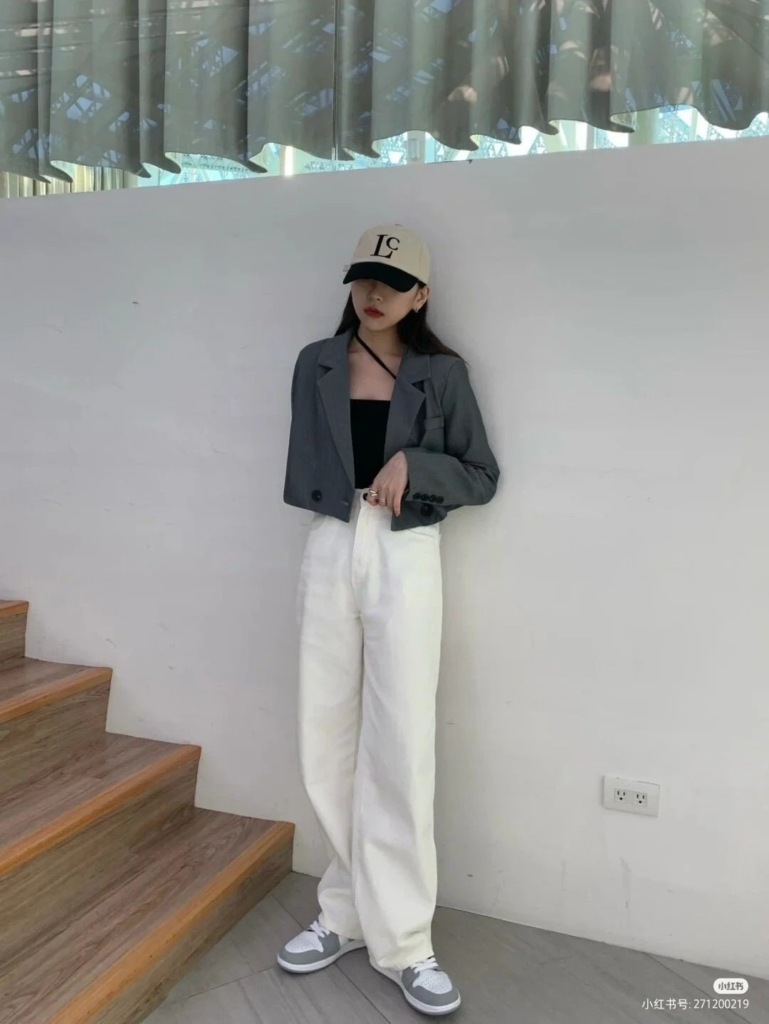 Oversized Blazer with Wide-Leg Pants