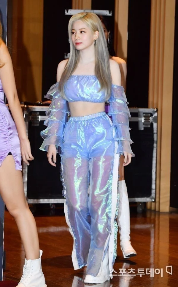 Holographic Two-Piece with Sheer Ruffles
