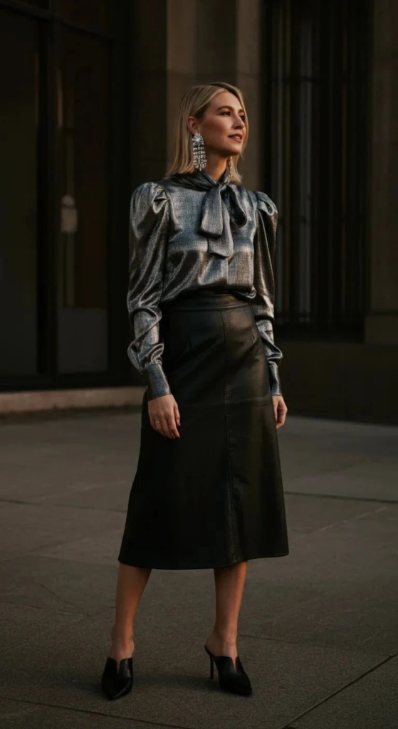 Metallic Top Statement