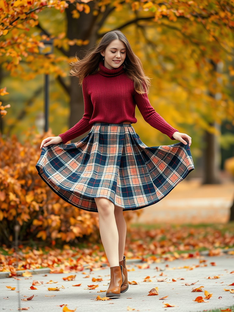 The Preppy Plaid Skirt Ensemble