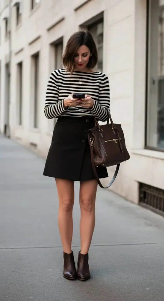 Sequined Top and Pencil Skirt