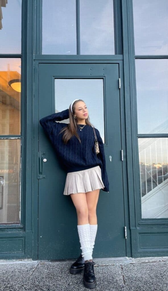 Preppy Chic Meets Modern Edge