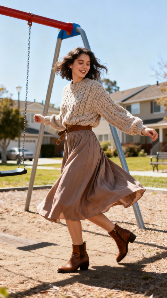 The Sweater-And-Skirt Mix That’s Sweet, Cozy, And Spin-Worthy