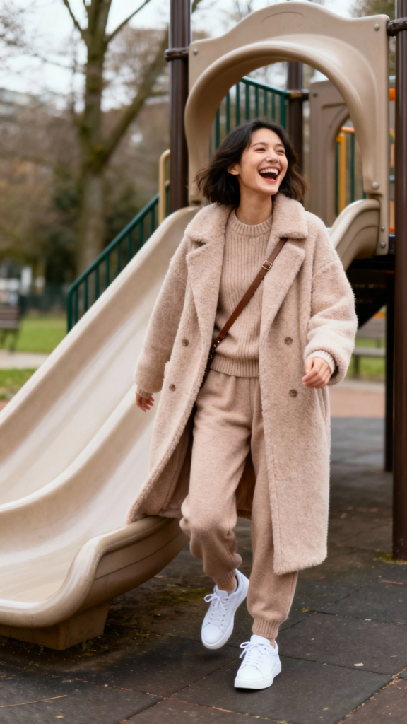 The Monochrome Set You Can Build From Basics (With A Cozy Coat)