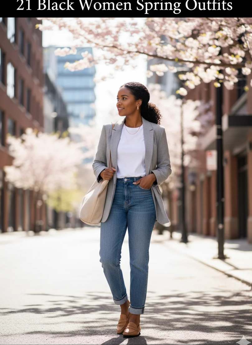 Spring Blazer Casual Look