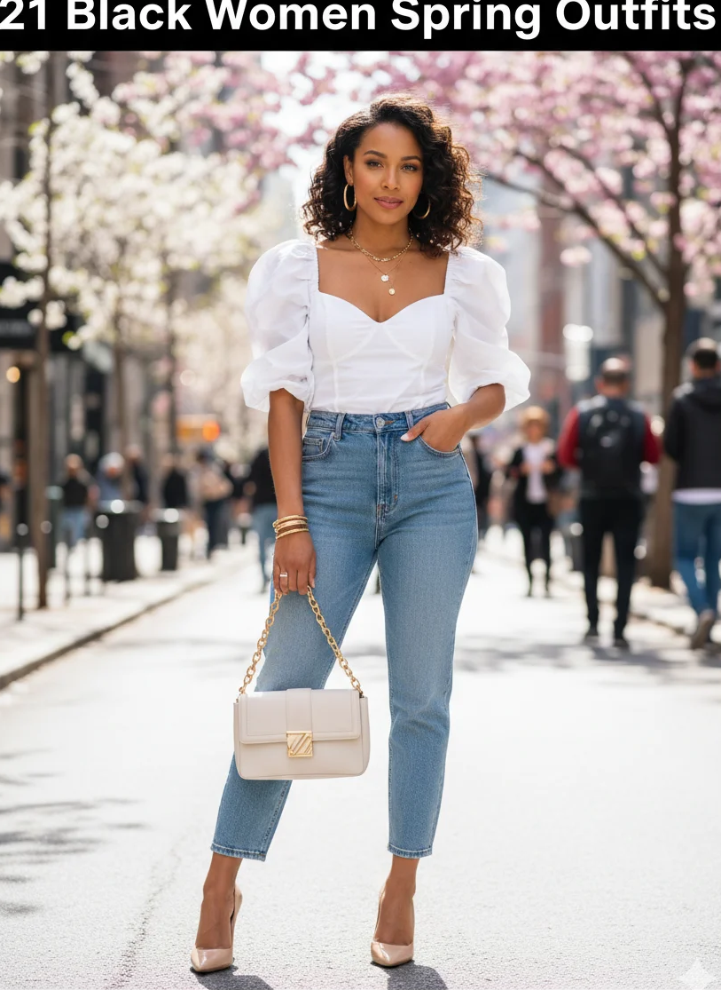 Statement Sleeve Top Outfit