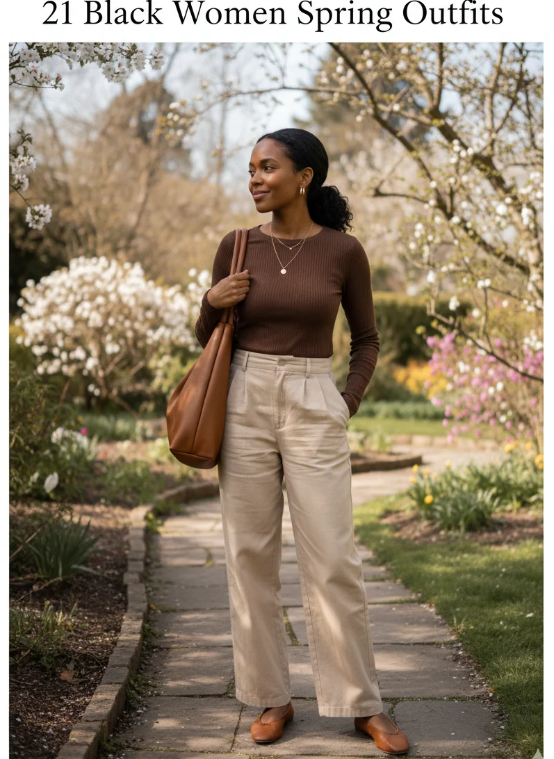 Earth-Tone Minimal Look