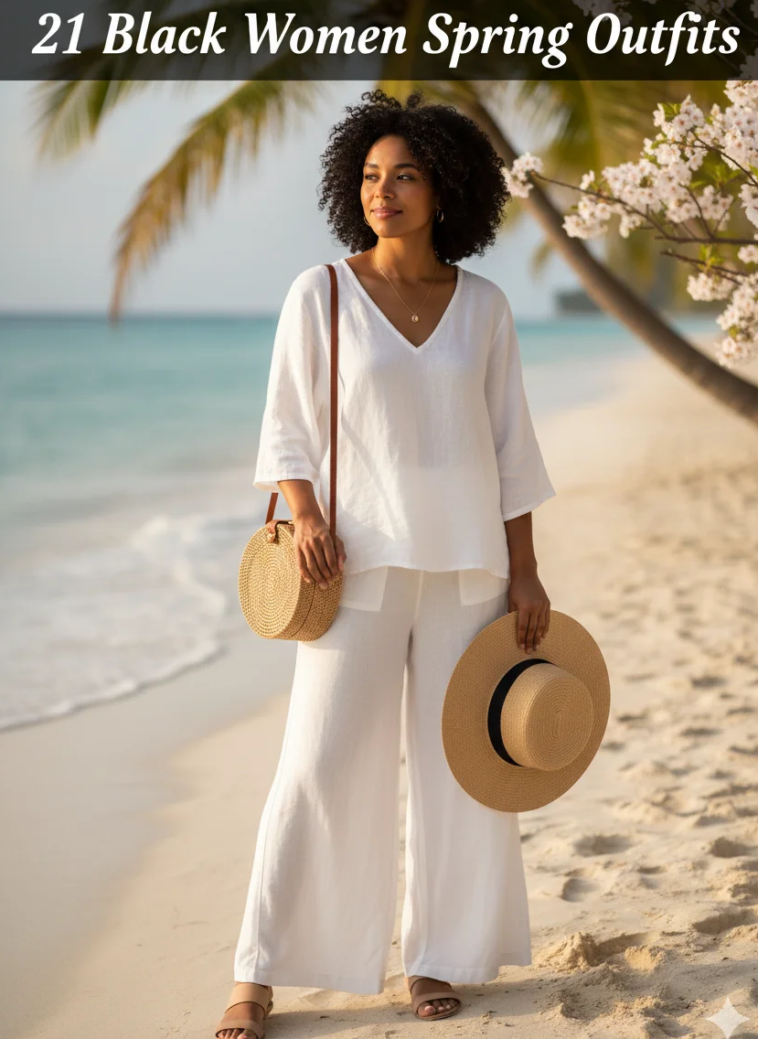 All-White Spring Ensemble