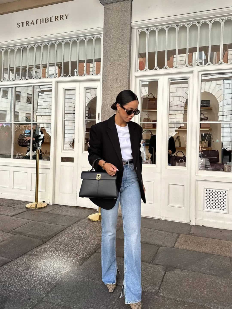 Chic Blazer and Denim Combo