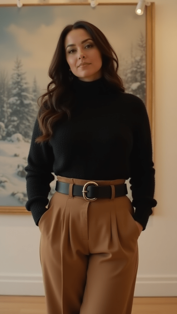 Turtleneck and Trousers