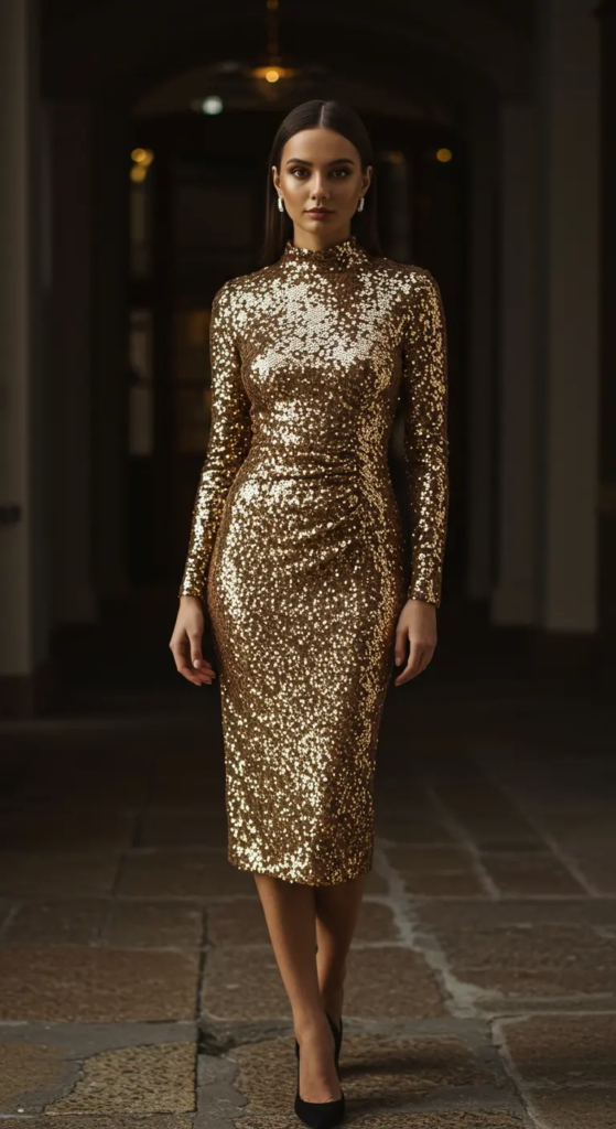 Glamorous Sequin Midi Dress