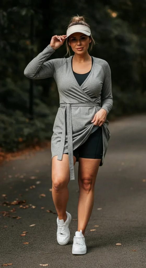 Wrap-Front Sports Dress
