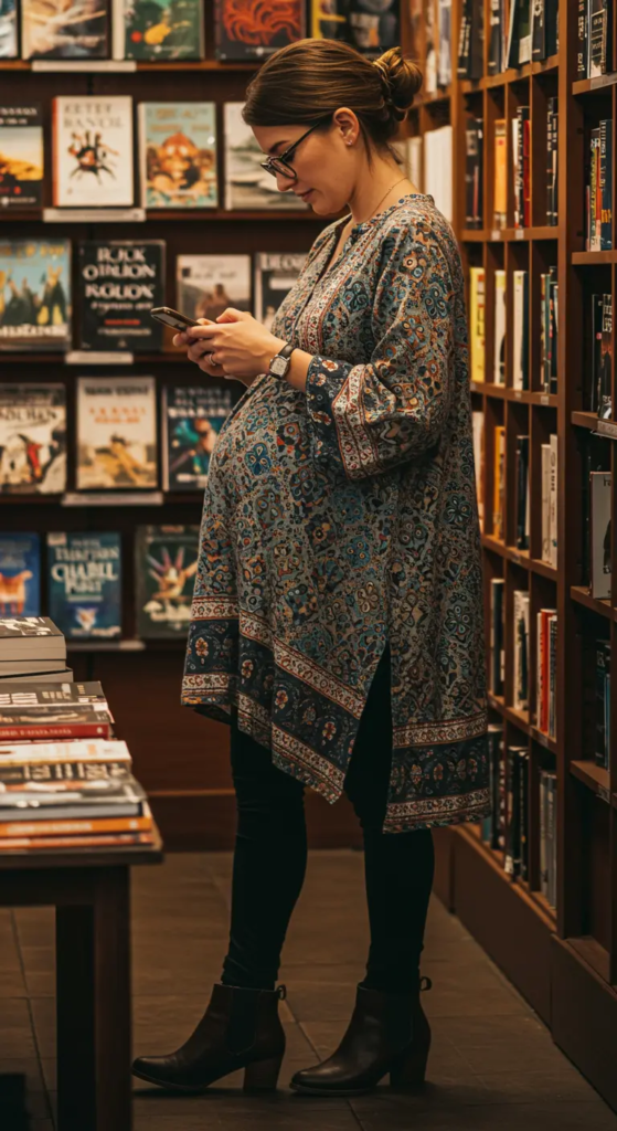 Maternity Tunic with Leggings and Boots