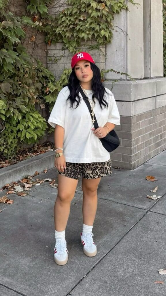 Sporty Chic with Retro Flair