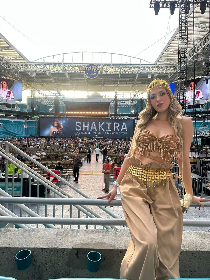 Gold Beaded Crop Top and Pants