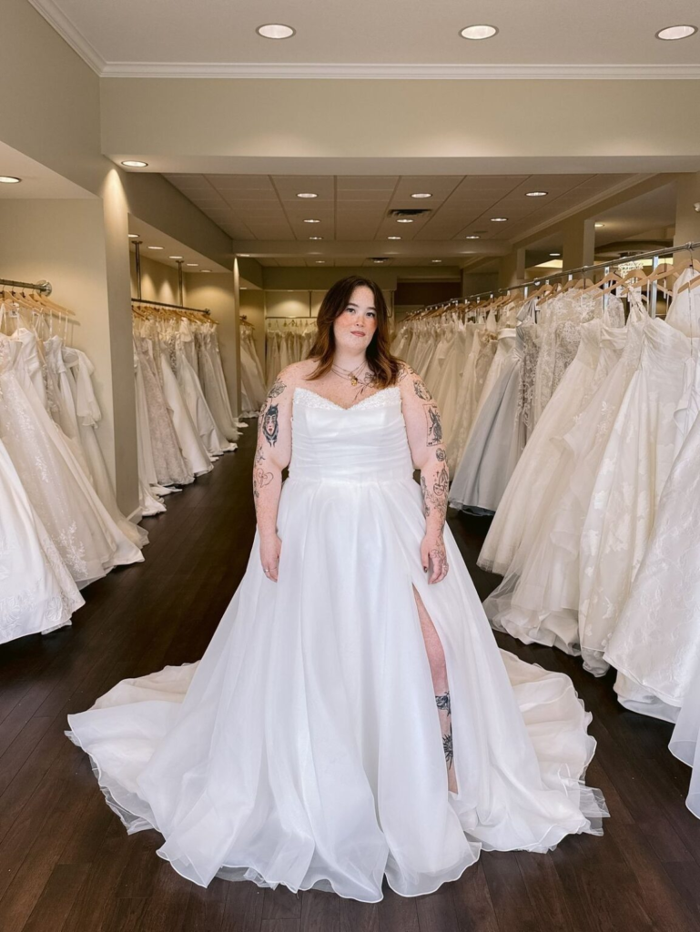 Elegant Off-Shoulder Flowing White Gown