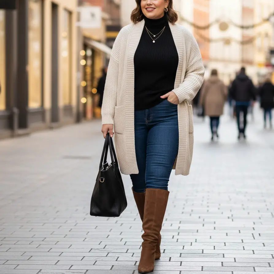 Longline Cardigan with Skinny Jeans