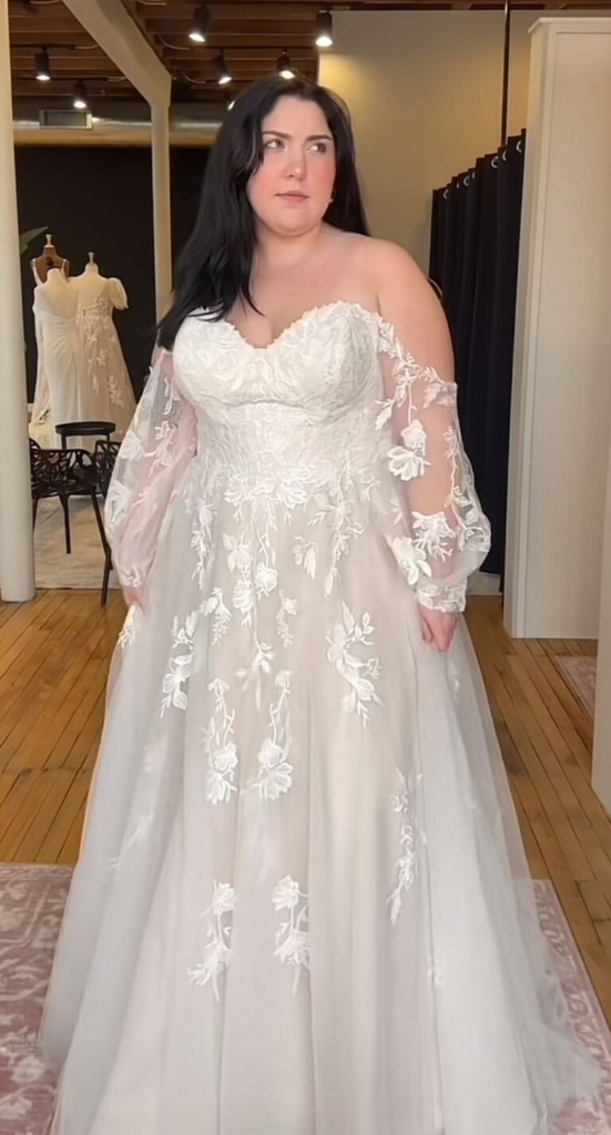 Ethereal Off-Shoulder Lace Ballgown