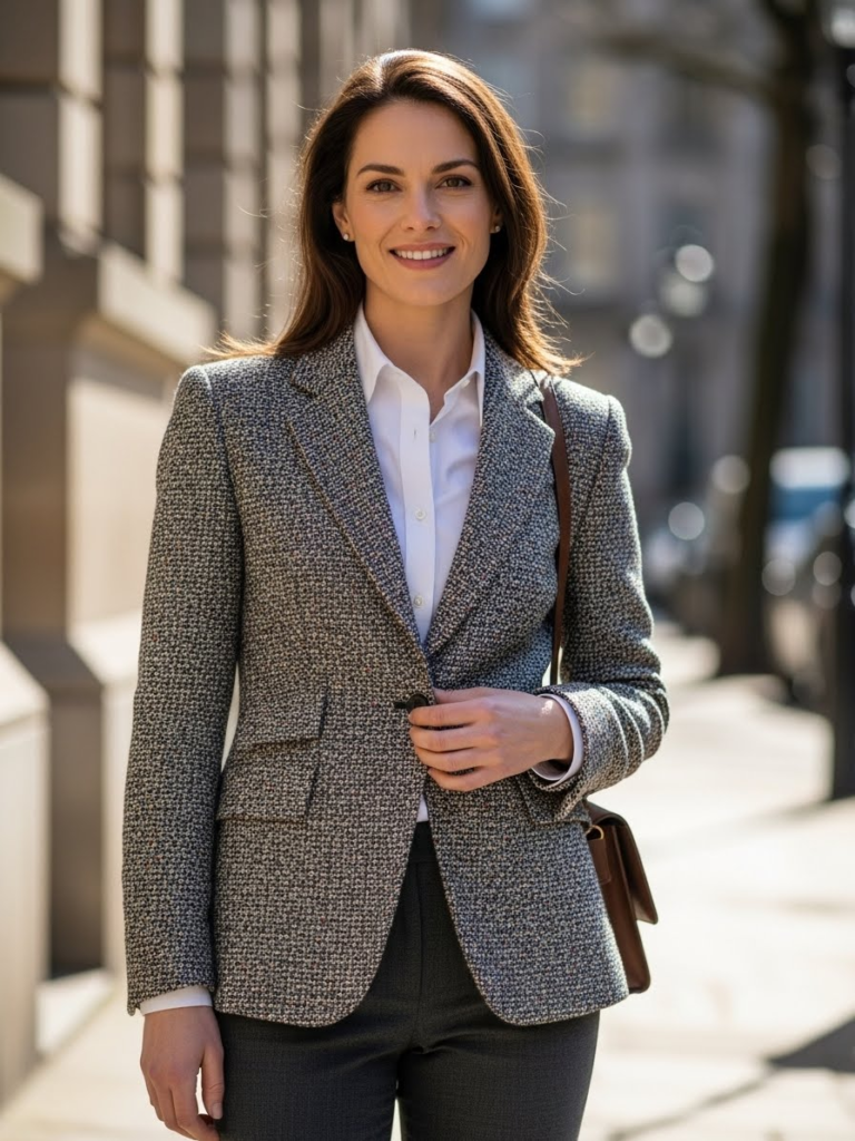 Tweed Jacket + Dress Pants