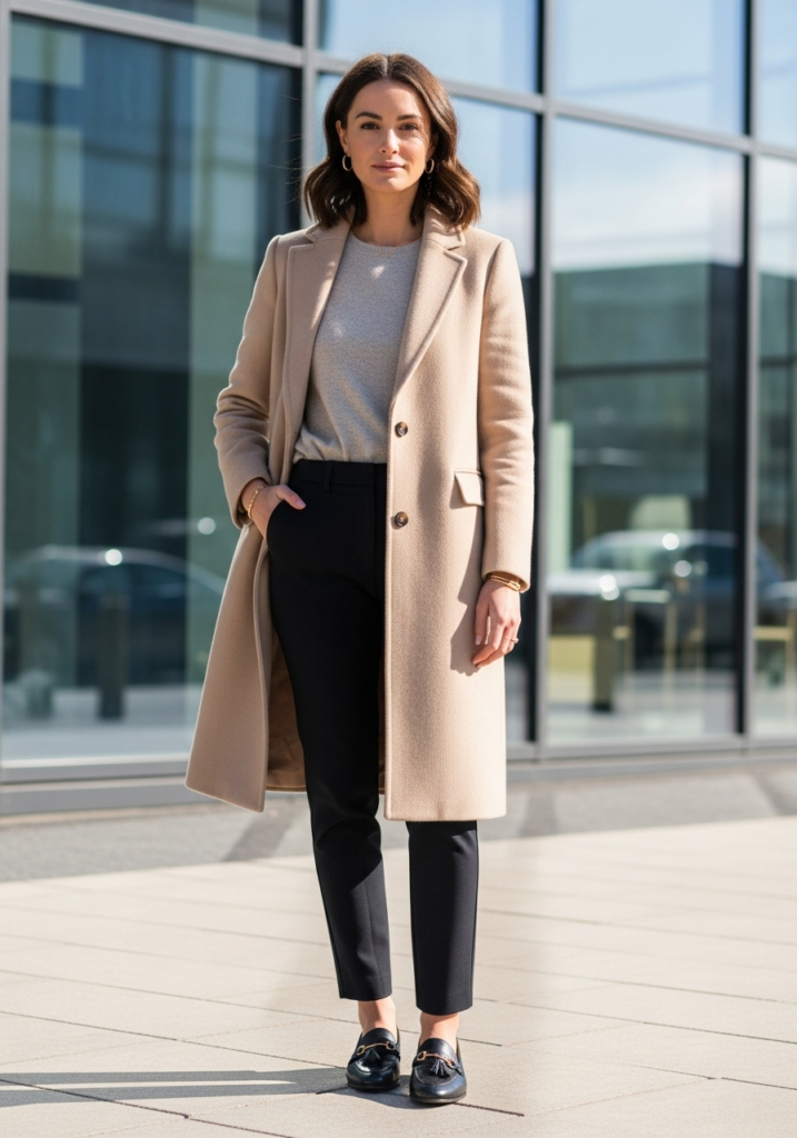  Cashmere Coat & Slim Fit Pants