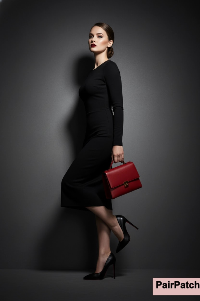 All-Black with Red Bottoms