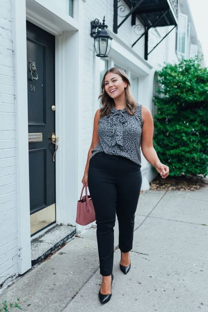 Sleek Animal Print Top Combo