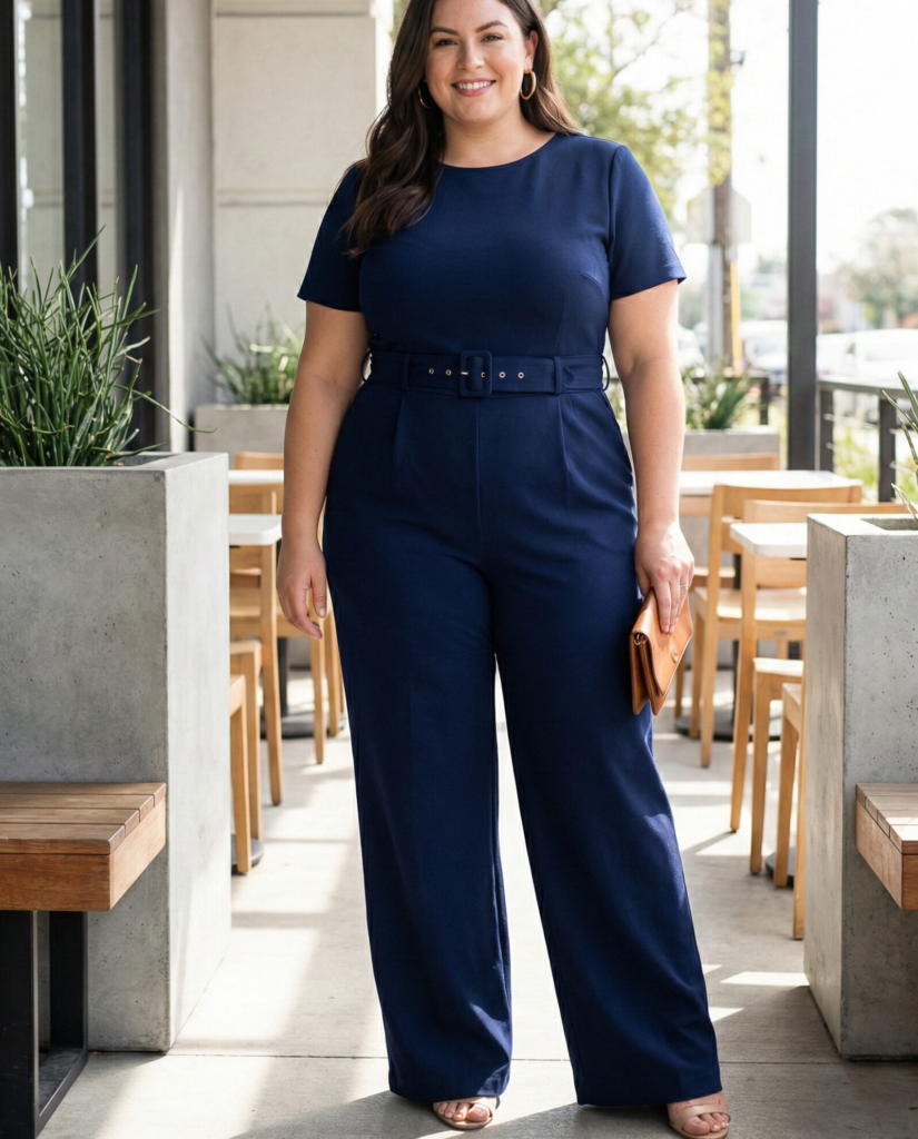 Jumpsuit with a Defined Waist