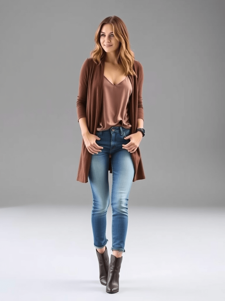 The Cardigan and Silk Cami Duo