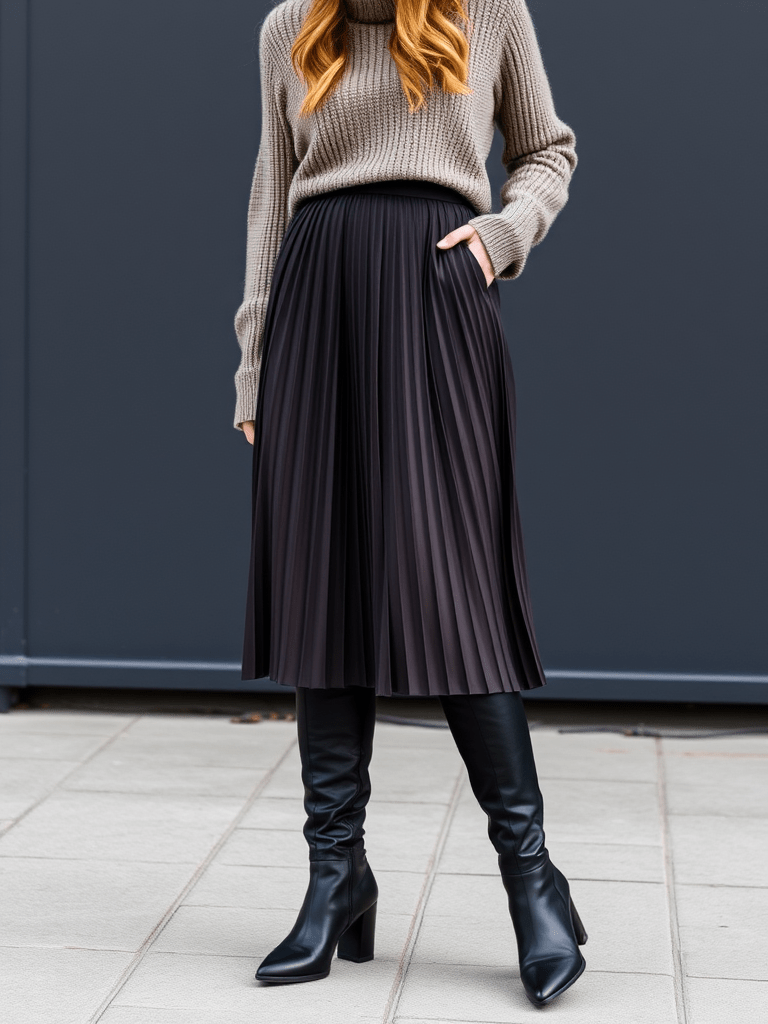The Midi Skirt and Sweater Ensemble