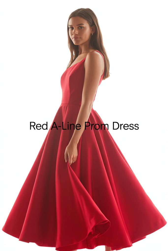 Red A-Line Prom Dress