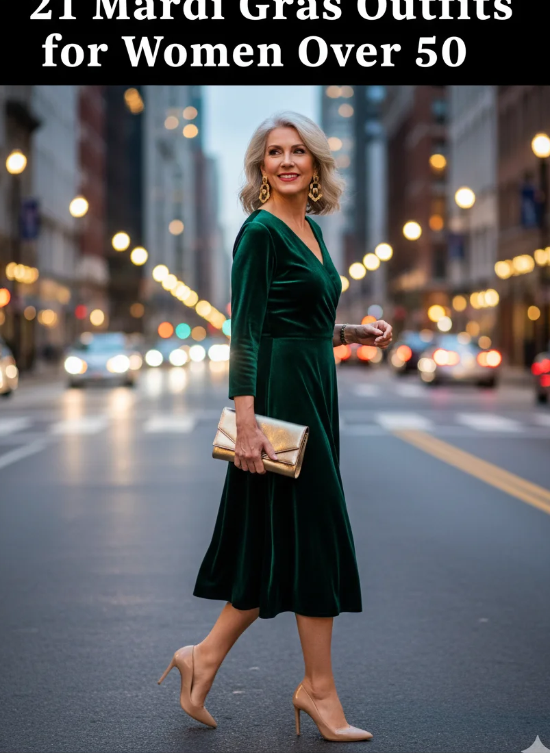 Green Velvet Midi Dress