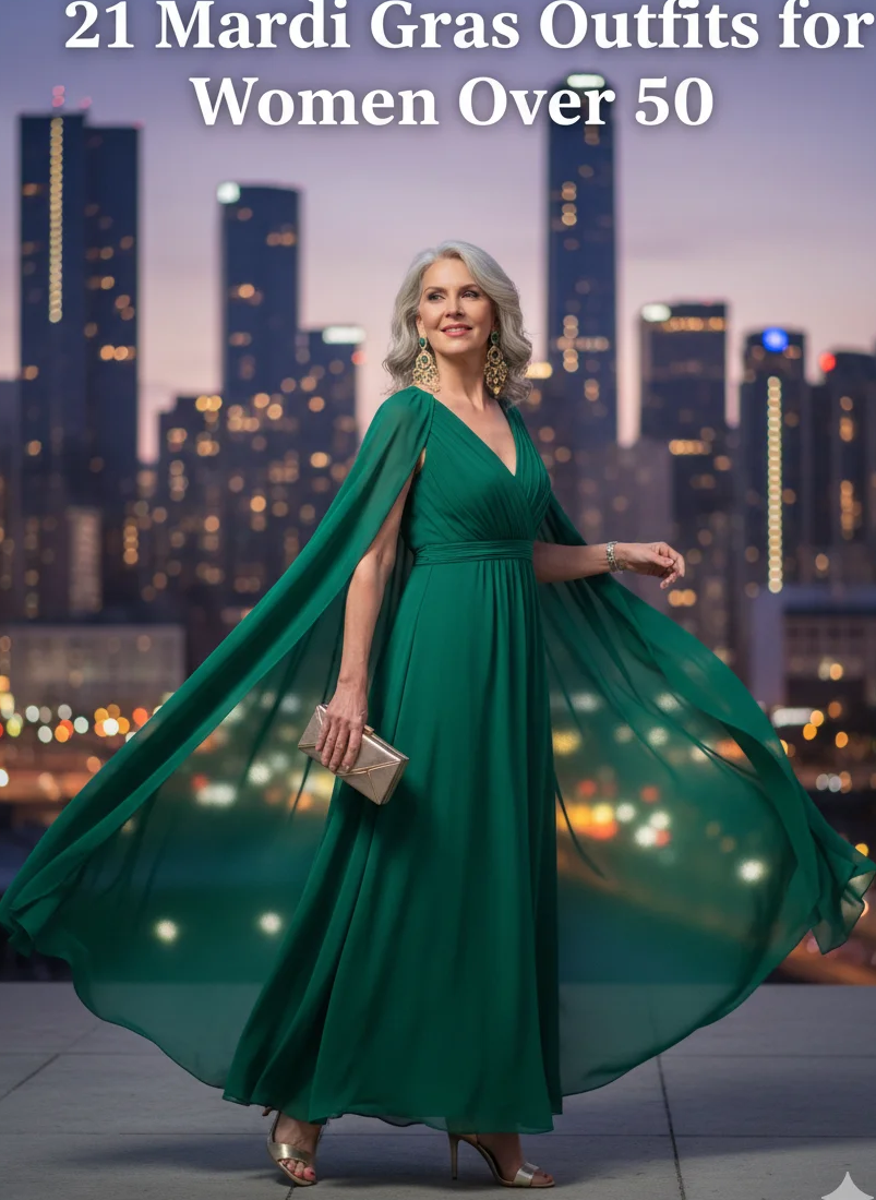 emerald Maxi Dress with Cape